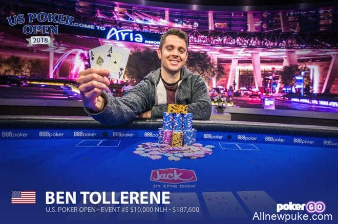 蜗牛扑克：Ben Tollerene取得美国扑克公开赛第五项赛事冠军
