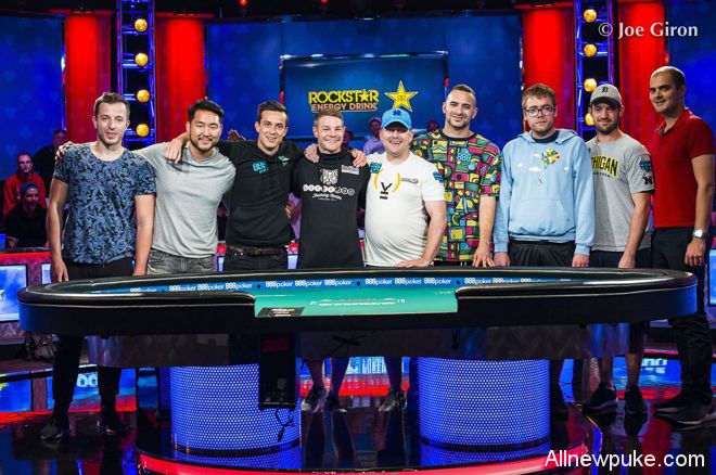 2018 WSOP主赛事9人决胜桌诞生！