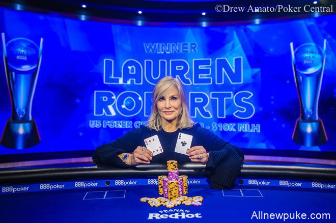 Lauren Roberts赢得美国扑克公开赛第三项赛事$10,000 NLH冠军！