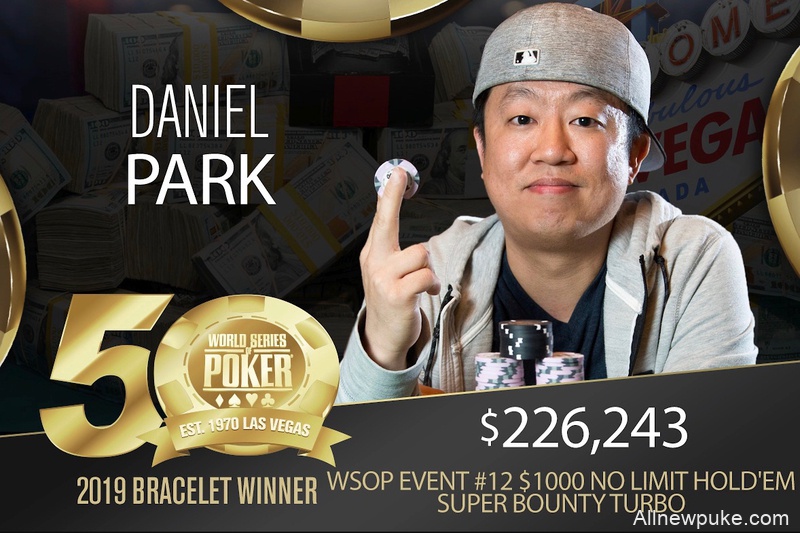 Daniel Park赢得2019 WSOP $1,000超高额涡轮红利赛冠军，奖金$226,243