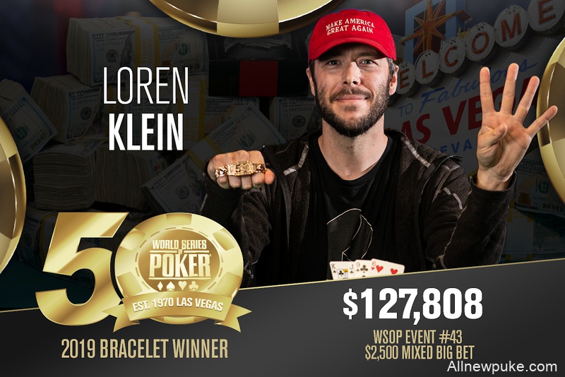 发挥最稳定的牌手，Loren Klein创连续四年荣获WSOP金手链之举