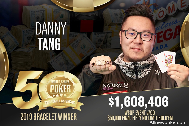 香港牌手Danny Tang斩获五十周年庆冠军，入账$1,608,406