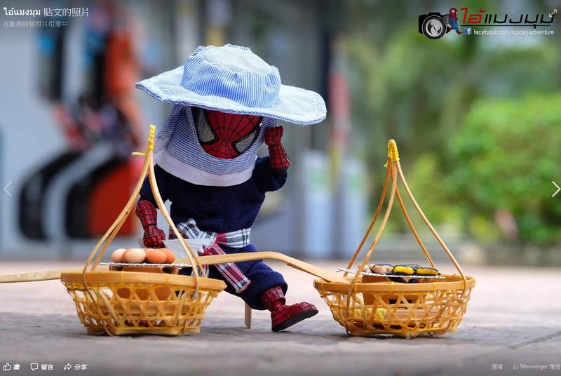 泰国网友分享蜘蛛侠模型写真 蜘蛛人迷你生活照太帅了