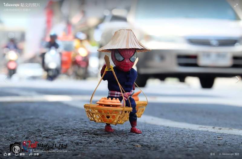 泰国网友分享蜘蛛侠模型写真 蜘蛛人迷你生活照太帅了