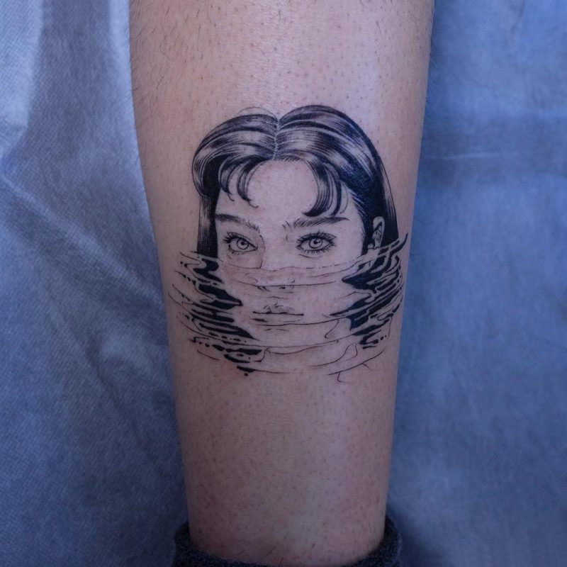 纹身艺术家吴金妍的黑白纹身图案 奇特设计令人毛骨悚然