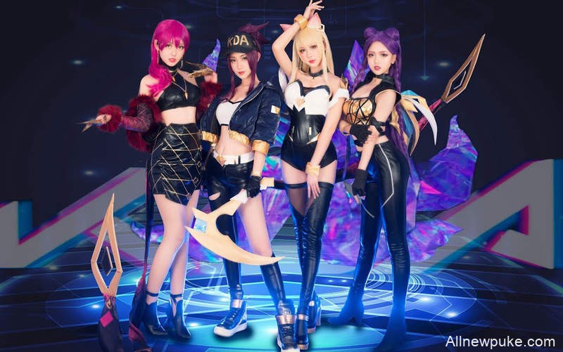 波利花菜园Cosplay虚拟女团歌曲《POP/STARS》 翻跳团体还原MV超洗脑