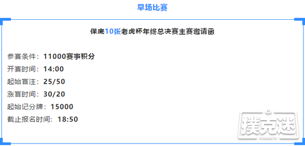 强势来袭！2020 TPC老虎杯年终总决赛超级卫星赛今日开启！