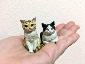 【蜗牛扑克】模型师与奇谭合作猫雕刻扭蛋 高级质感扭蛋很可爱