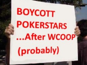 玩家将在WCOOP落幕之后抵制扑克之星!