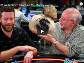 【蜗牛扑克】PCA主赛Day3晋级选手Scott Wellenbach表示会将所得奖金全部捐给慈善机构