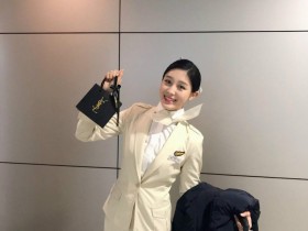 【蜗牛扑克】韩国正妹空姐 甜美气质迷人让人不想下飞机