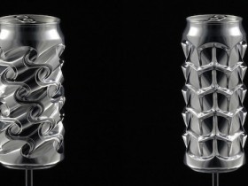 【蜗牛扑克】雕刻家Noah Deledda徒手将铝罐变艺术品 独特艺术品令人叹为观止