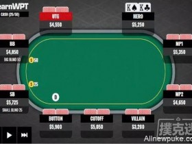 【蜗牛扑克】牌局分析:是否用KK跟注对手河牌圈的下注?