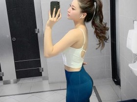 【蜗牛扑克】今日妹子图20200323：172cm的韩国巨乳美女下班后疯狂打卡健身房！