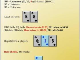 【蜗牛扑克】德州扑克中4-Bet底池的同花听牌要不要放弃?