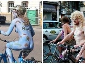 【蜗牛扑克】裸騎！英國舉辦最養眼的環保活動，騎著騎著都看傻了