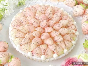 【蜗牛扑克】品嚐初戀酸甜滋味 浪漫奢華的白草莓蛋糕