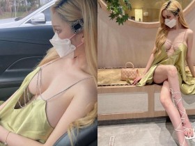 【蜗牛扑克】性感女友雲嫣「中空爆乳洋裝」辣坐副駕,「兩顆白嫩圓球」超容易害人分心!