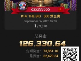 【EV扑克】才刚拿下金手链,国人Kun Liu三天后又获得WSOP百万创富赛亚军!