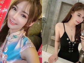 【蜗牛扑克】拜年就要穿旗袍!「電眼正妹」春節小露性感,隱藏版「雪肌美乳」好迷人!