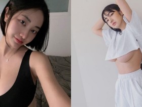 【蜗牛扑克】超兇猛韓國正妹!雙手抬高露出「飽滿南半球」,沈重份量光看就窒息!