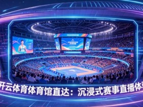 开云体育体育馆直达:沉浸式赛事直播体验
