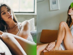 【蜗牛扑克】情趣滿點!居家正妹「無bra吊帶裝」勾引 「低頭喬奶」畫面超誘人