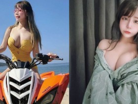 【蜗牛扑克】巨乳正妹「菲菲」沿海線放曬「大車燈」,粉絲狂躁跪求上車!