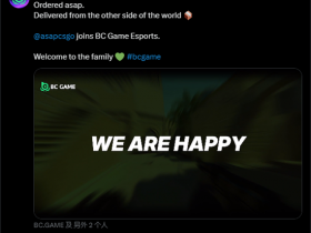 【蜗牛电竞】官宣:BC.Game正式签下asap,转亚洲VRS冲新加坡Major【EV扑克小游戏官网】