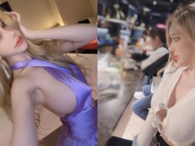 【蜗牛扑克】人間芭比!「雲嫣」洋裝包不住巨乳 從側邊悄悄掉出!