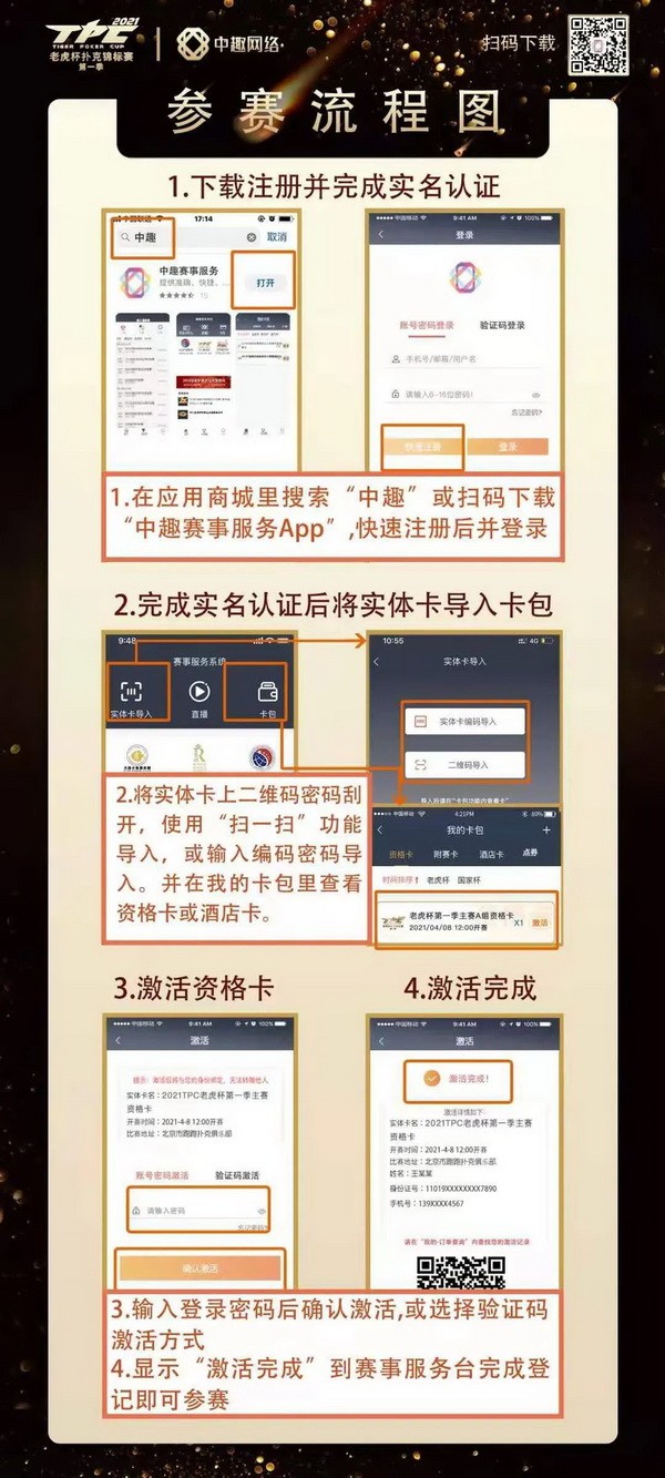 2021 TPC老虎杯第一季注册流程最新出炉！