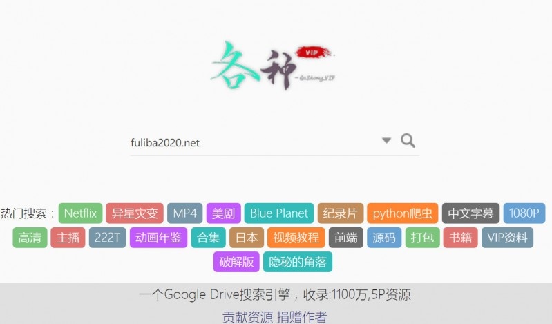 谷歌网盘搜索助手，资源多，无需富强直接下载