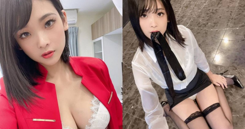 性感OL「露露咪」業績長紅的絕招！制服下暗藏「渾圓雪乳」！