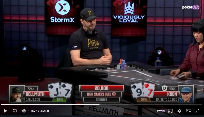 【EV扑克】教学：向职业选手学习 — Hellmuth vs. Koon