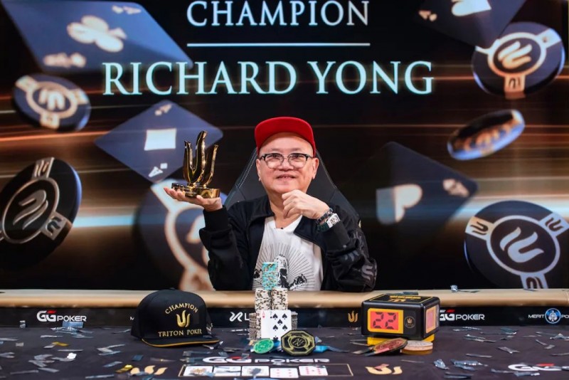 【EV扑克】简讯 | Richard Yong赢得第二座Triton冠军奖杯