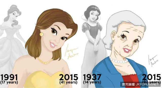 【蜗牛扑克】白雪公主也是會老的！真實年齡的迪士尼公主 誰最需要抗老呢？
