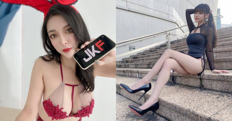 美乳正妹「子筠Nina」用漂亮腿腿幫你加油打氣！超短旗袍秀「白皙玉腿」好撩人