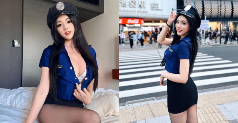過份！性感女警「謝立琪 Kiki」日本爆乳值勤中竟被偷東西