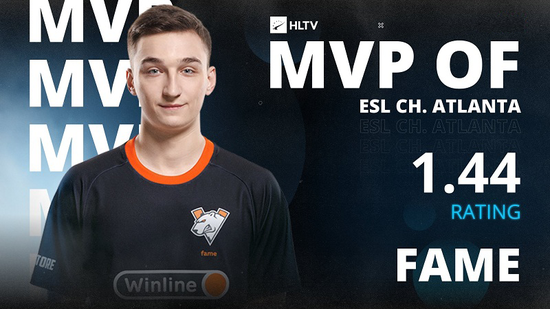 fame荣膺ECL亚特兰大站MVP