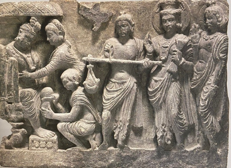 大英博物馆藏品犍陀罗雕塑，能看出刻画的故事背后是什么吗？