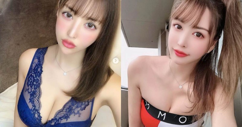 美乳櫻花妹「蘭子」大秀深V視角，用魅惑女人味征服你！