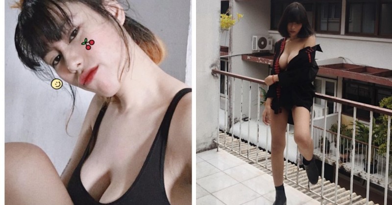 好狂野的泰奶妹！四下無人敞衣「露出雙球」大膽拍照，平時自拍也是乳香味濃！