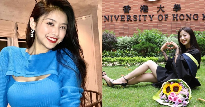 香港大學「正妹學霸」人正身材好！學士服暗藏「豐滿雪胸」神似邱淑貞！