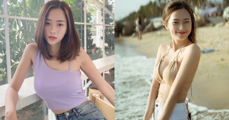 超清新甜美的「酒窩正妹」！笑容讓人瞬間戀愛，「渾圓美胸」殺傷力也好猛！