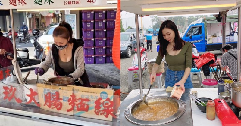 嘉義麵線攤「超辣老闆娘」傲人事業心好壯觀！客人視角引網友熱議