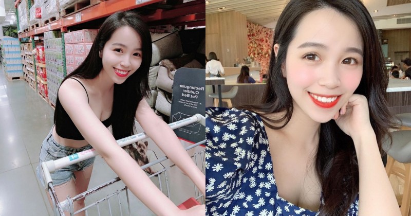 融化了！逛好市多遇到「超甜正妹闆娘」，穿小背心推推車「畫面太性感」！
