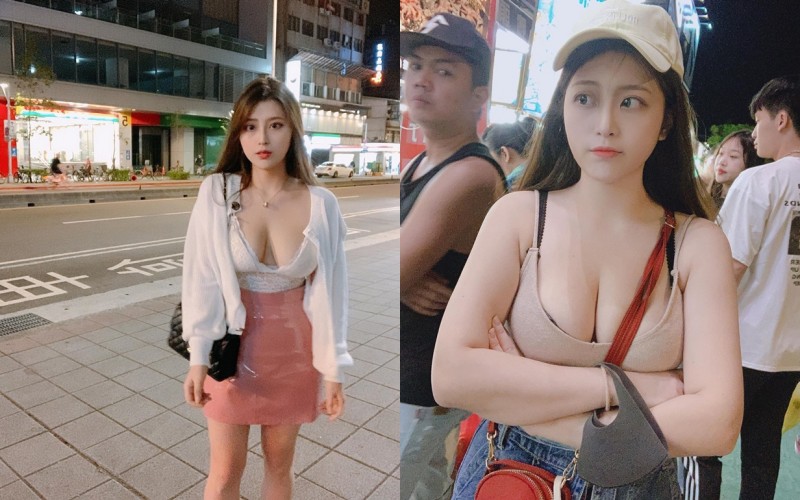 巨乳女神「Yumi.k」路邊大解放「金字塔型深邃乳溝」一覽無遺　光棍節一個人也不怕啦