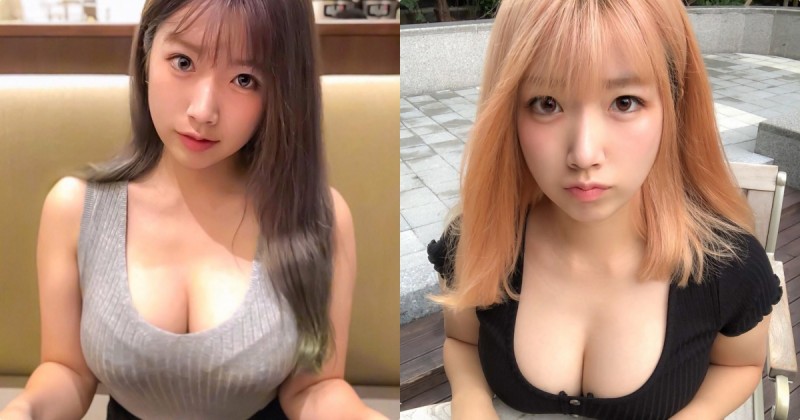 核彈級嫩妹「最愛拍胸部特寫照」，巨大乳視角讓粉絲看好看滿！