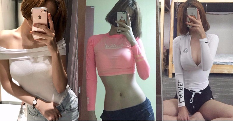 正妹「超短上衣」春光外露…「渾圓嫩乳」快爆出！曲線美到讓人直呼太不科學