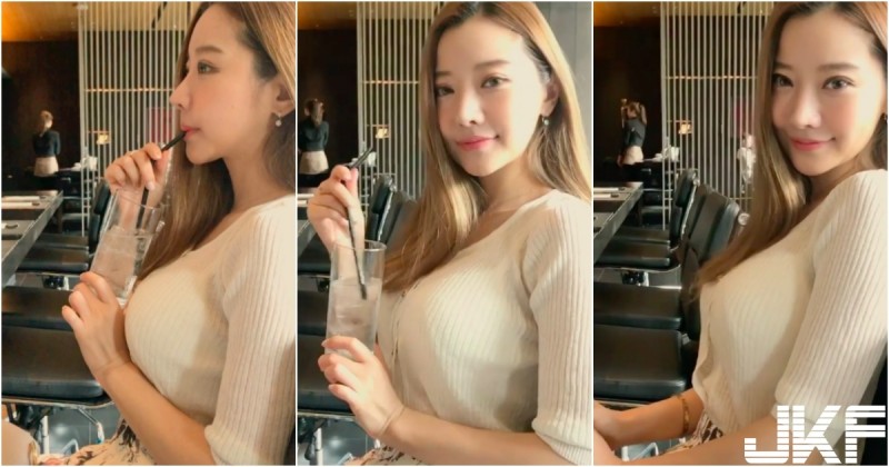 隔壁坐了「毛衣大奶妹」！胸部快從扣子裡「蹦出來」！回眸一笑讓人醉了&#8230;